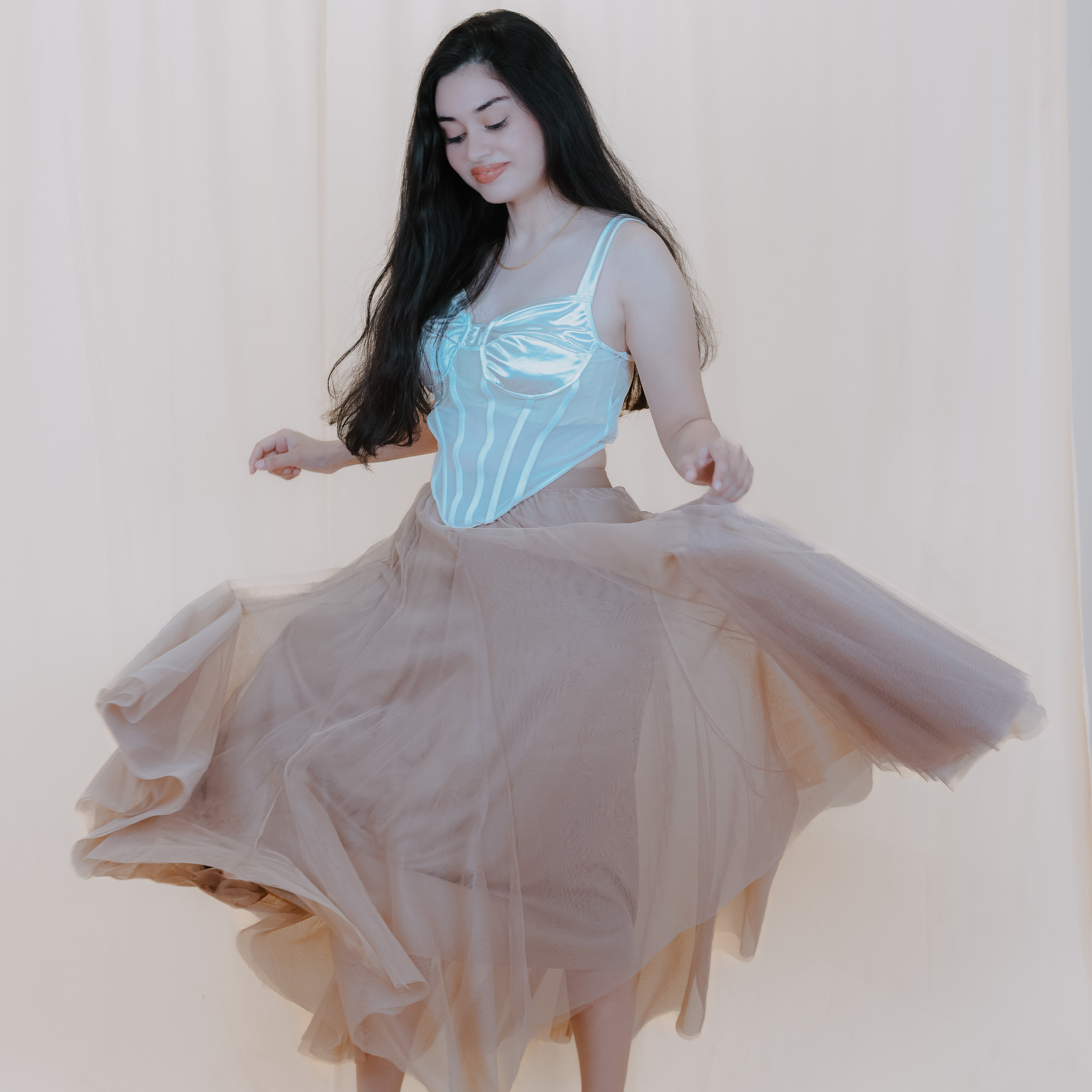 Celestial Satin Corset Skirts