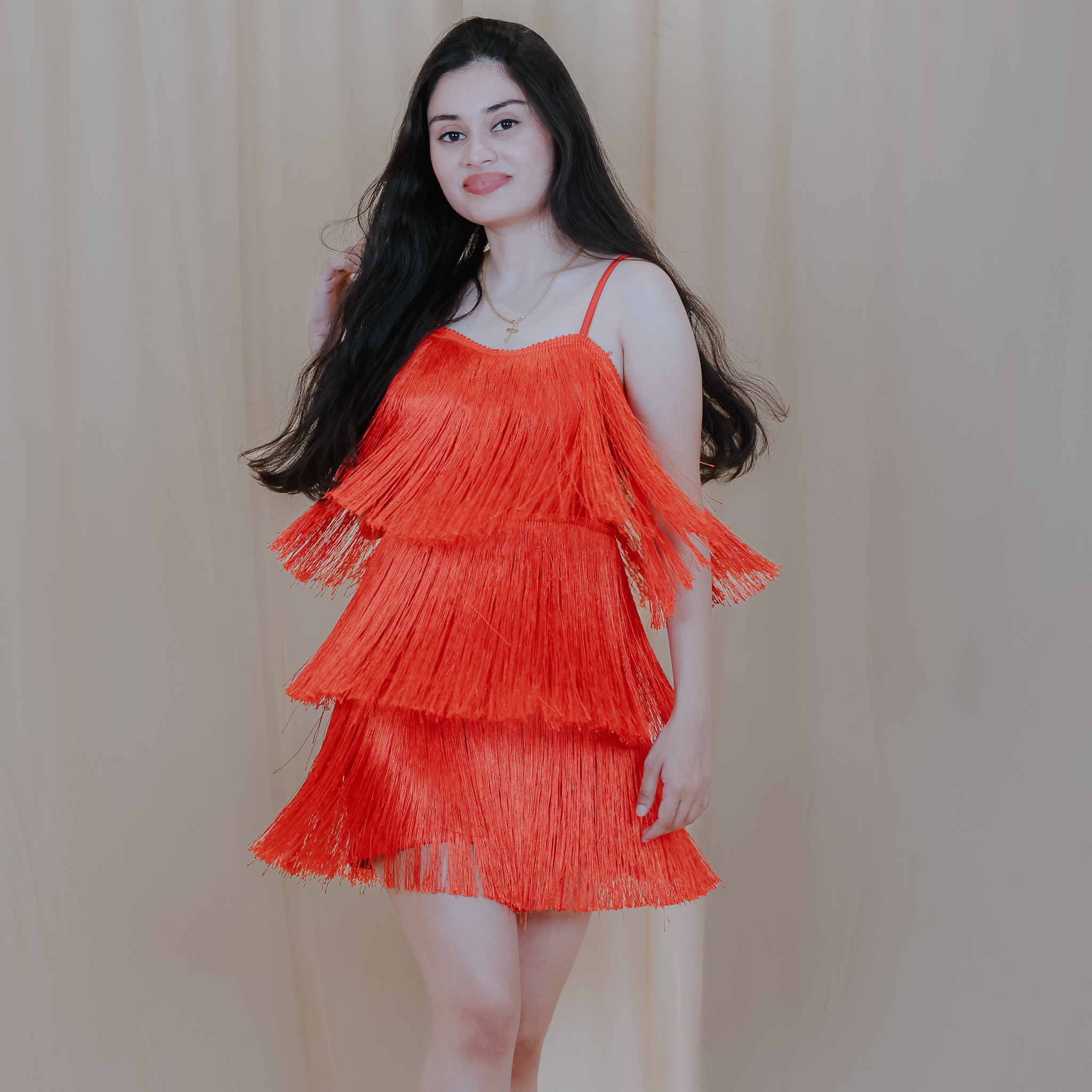 Flamenco Fringe Mini Dress