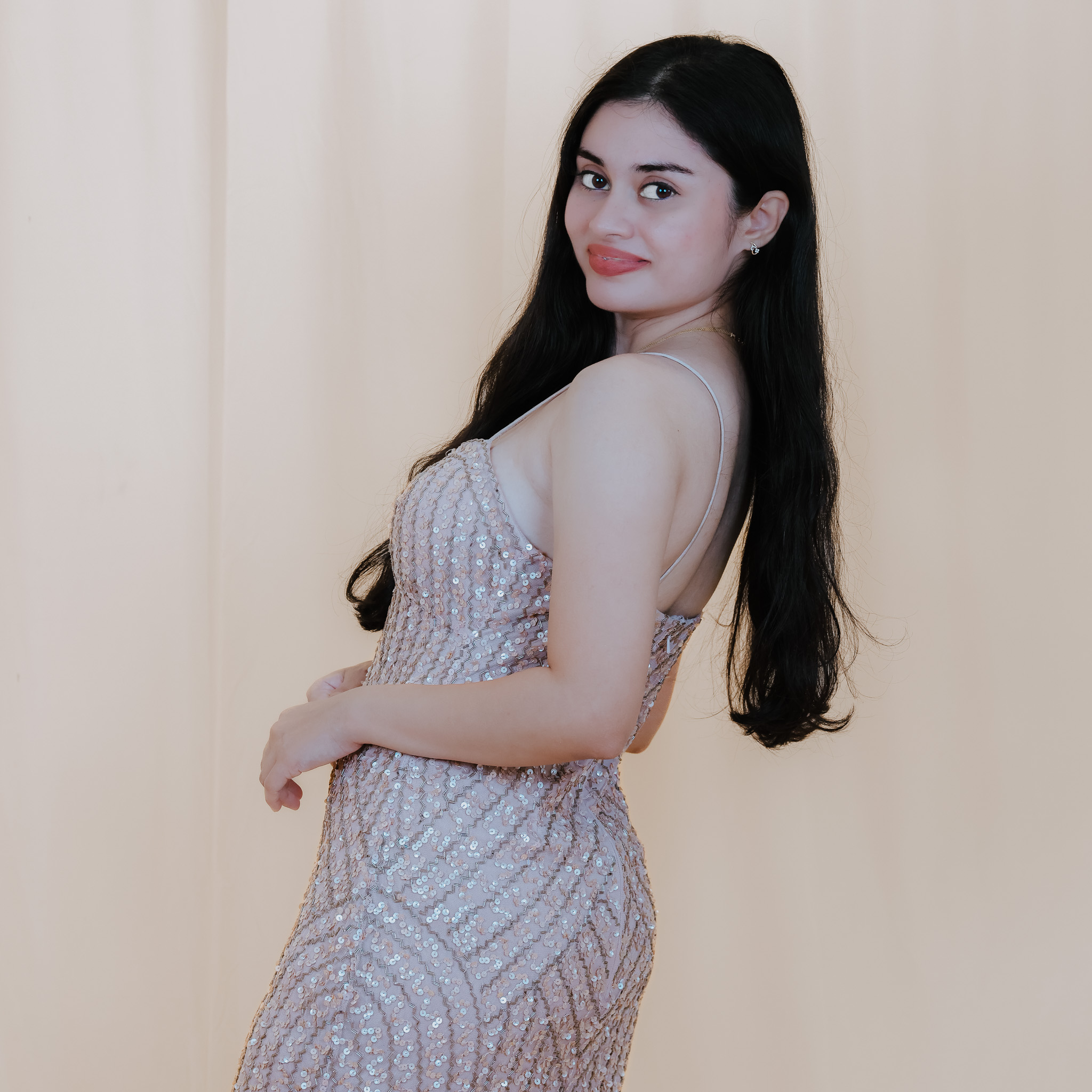 Silver Glamour Fringe Dress